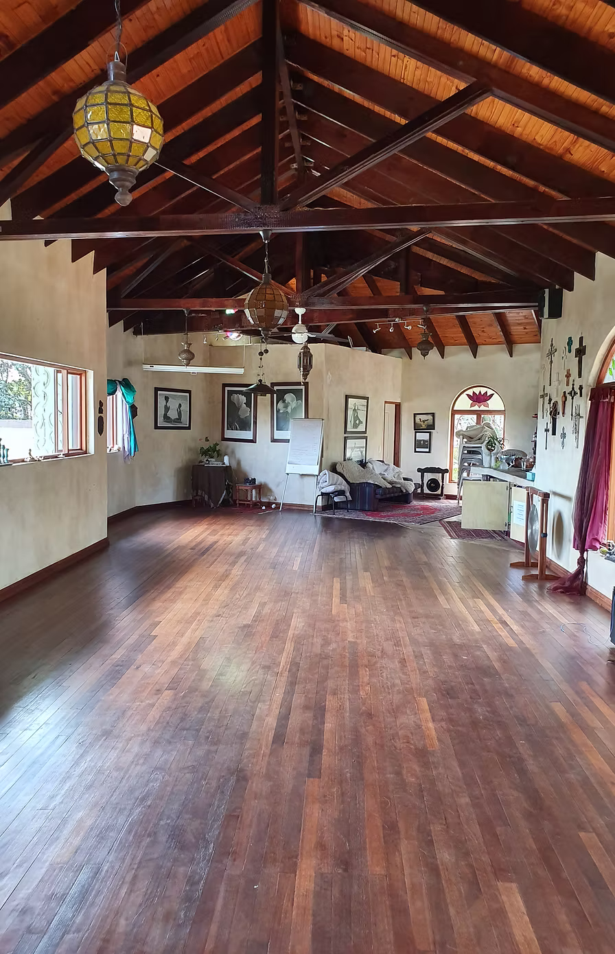 Main studio space at Eagles View Yoga - spacious room with natural light perfect for yoga classes and workshops